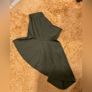 Olive Green One Shoulder Top